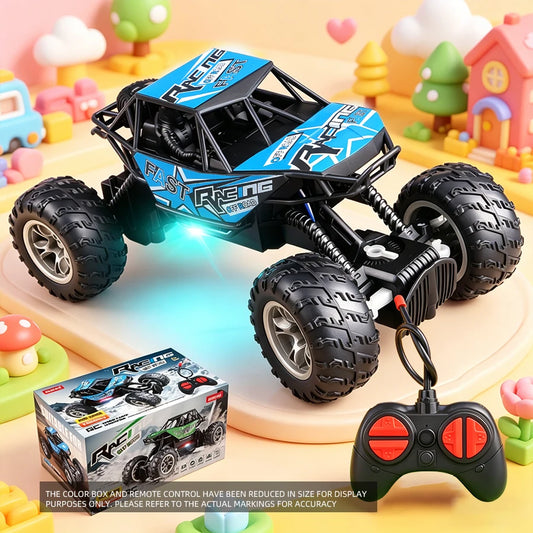 Mașină Off-Road cu Telecomandă – Lumini și Anvelope Anti-Alunecare