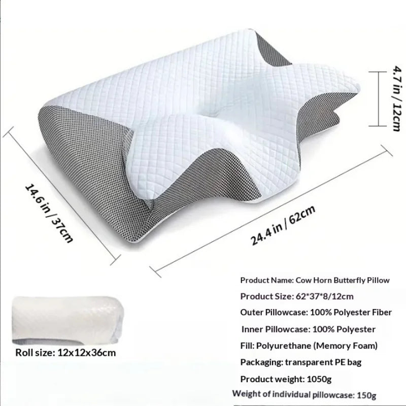 Pernă Butterfly Memory Foam – Suport Cervical Ergonomic