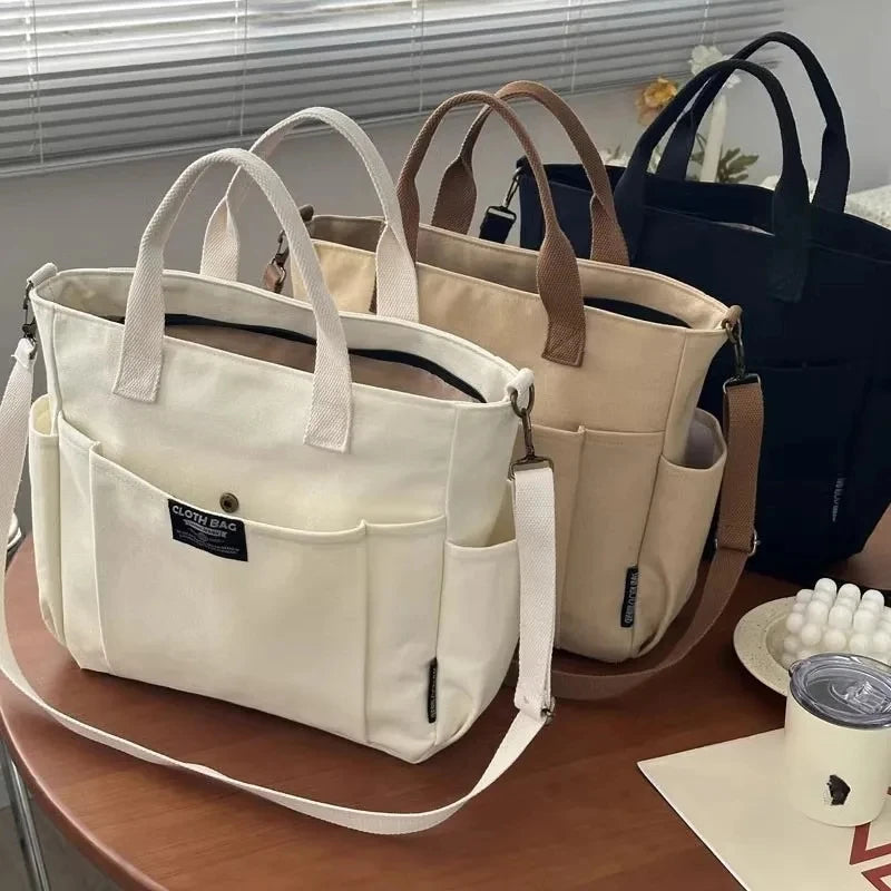 Geantă Tote din Pânză – Spațioasă și Elegantă