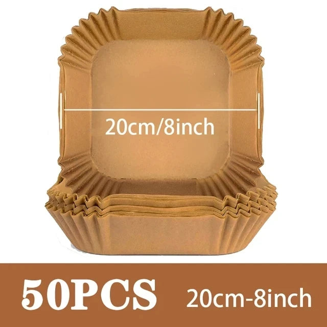 50 Buc Hârtie Air Fryer Antiaderentă
