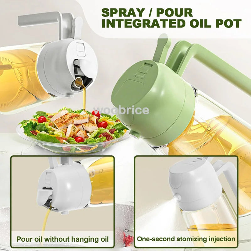 Pulverizator Ulei 2 în 1 – Spray și Pensulă pentru Gătit