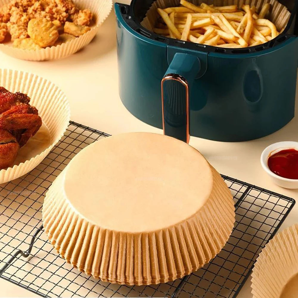 Hârtie Air Fryer Antiaderentă – 50/100 Bucăți