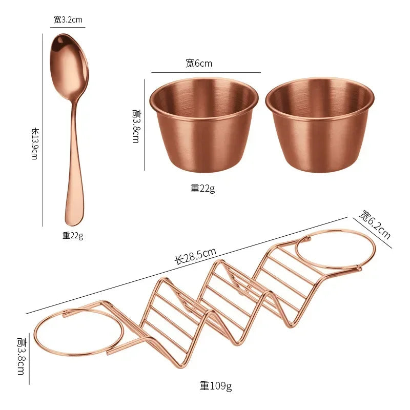 Set Suport Taco din Inox – 4 Piese