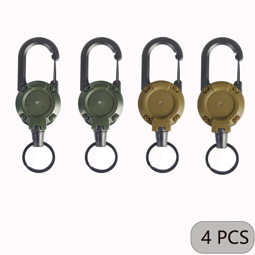 Breloc Retractabil Heavy Duty cu Carabină