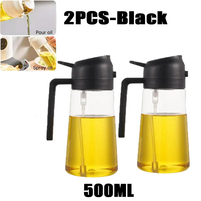 Pulverizator Ulei 2 în 1 – Spray și Pensulă pentru Gătit