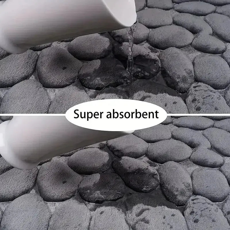 Covoraș Embosat Anti-Alunecare – Model Pebble