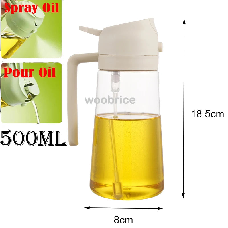 Pulverizator Ulei 2 în 1 – Spray și Pensulă pentru Gătit