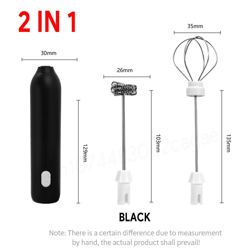 Spumator Electric pentru Lapte și Ouă – 3 Viteze, USB-C