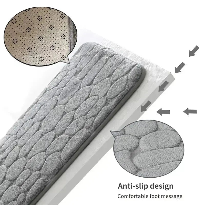 Covoraș Embosat Anti-Alunecare – Model Pebble