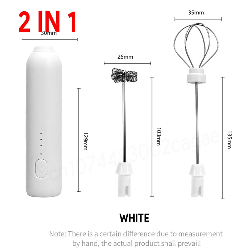Spumator Electric pentru Lapte și Ouă – 3 Viteze, USB-C