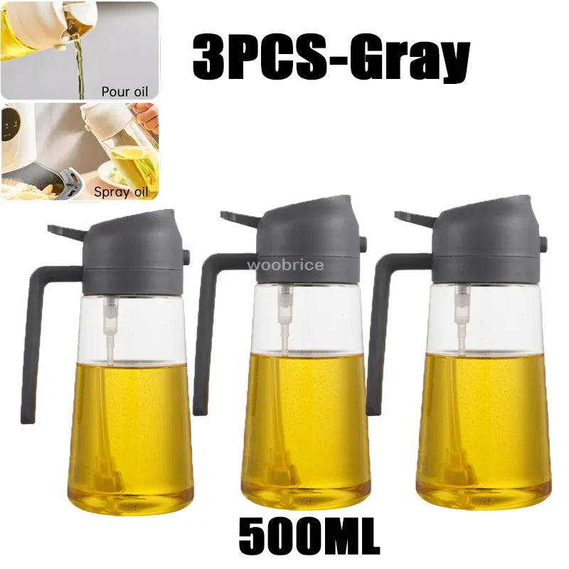 Pulverizator Ulei 2 în 1 – Spray și Pensulă pentru Gătit