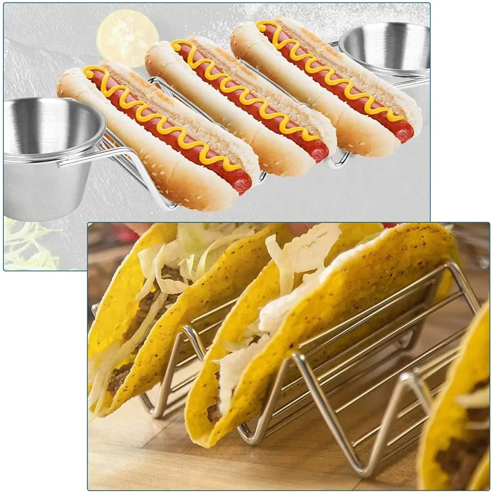 Set Suport Taco din Inox – 4 Piese