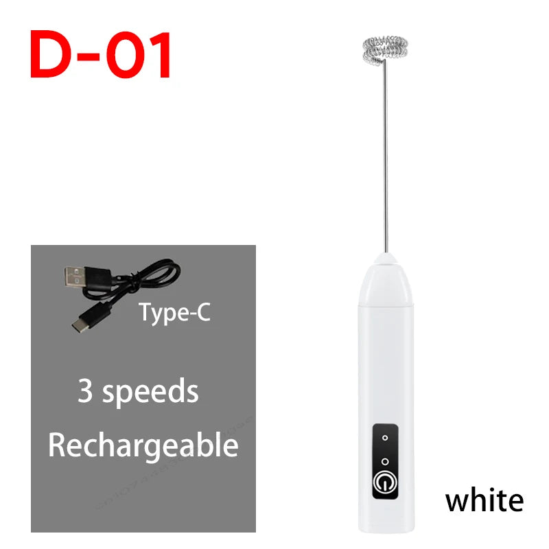 Spumator Electric pentru Lapte și Ouă – 3 Viteze, USB-C