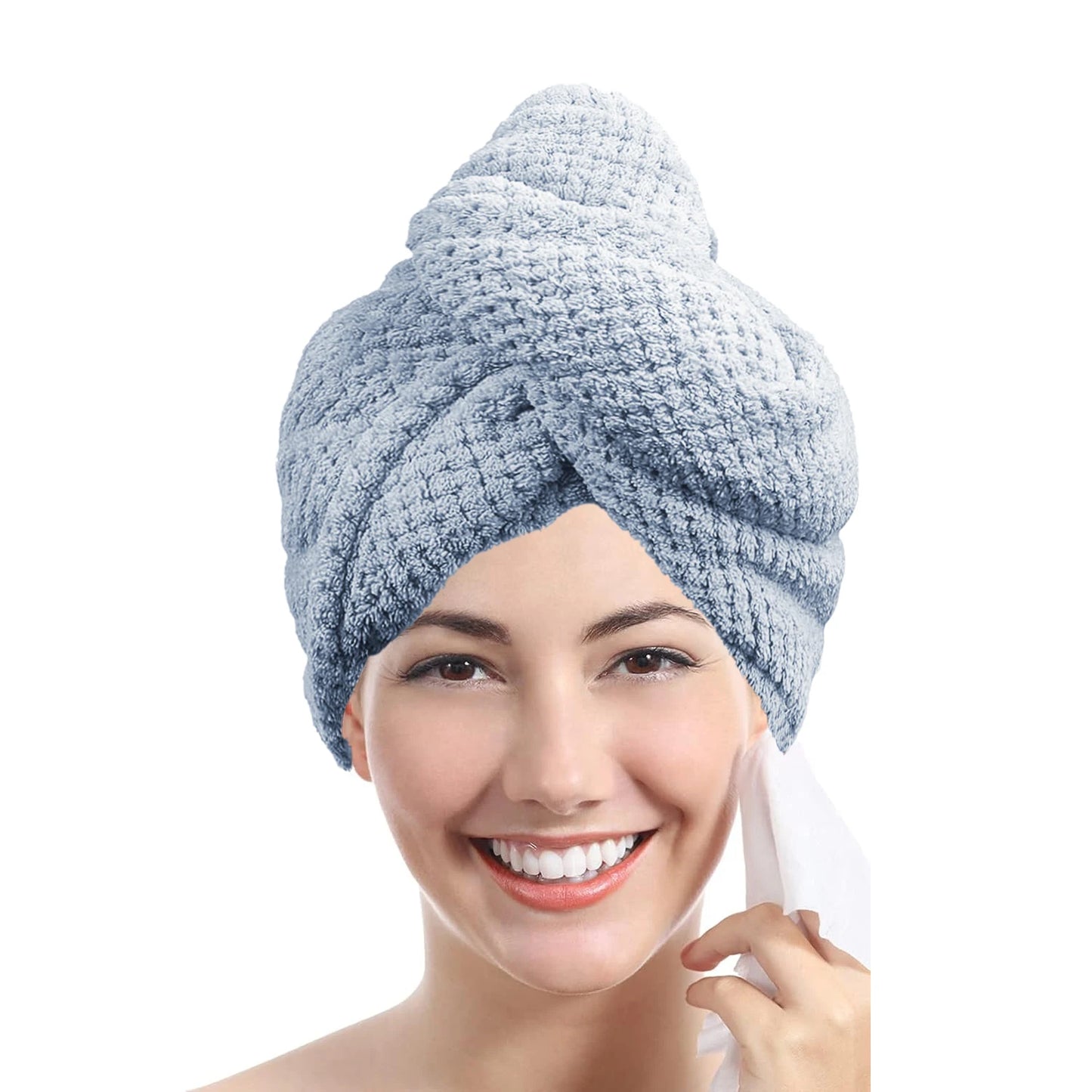 Turban pentru Păr Super Absorbant cu Nasture