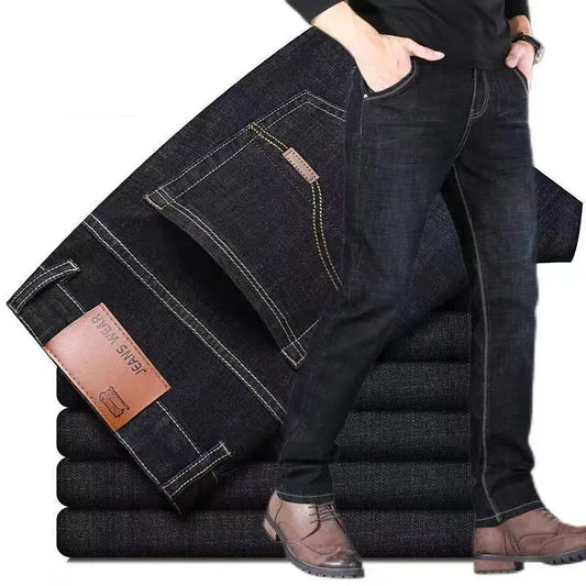 Blugi Negri Straight Fit – Casual & Business