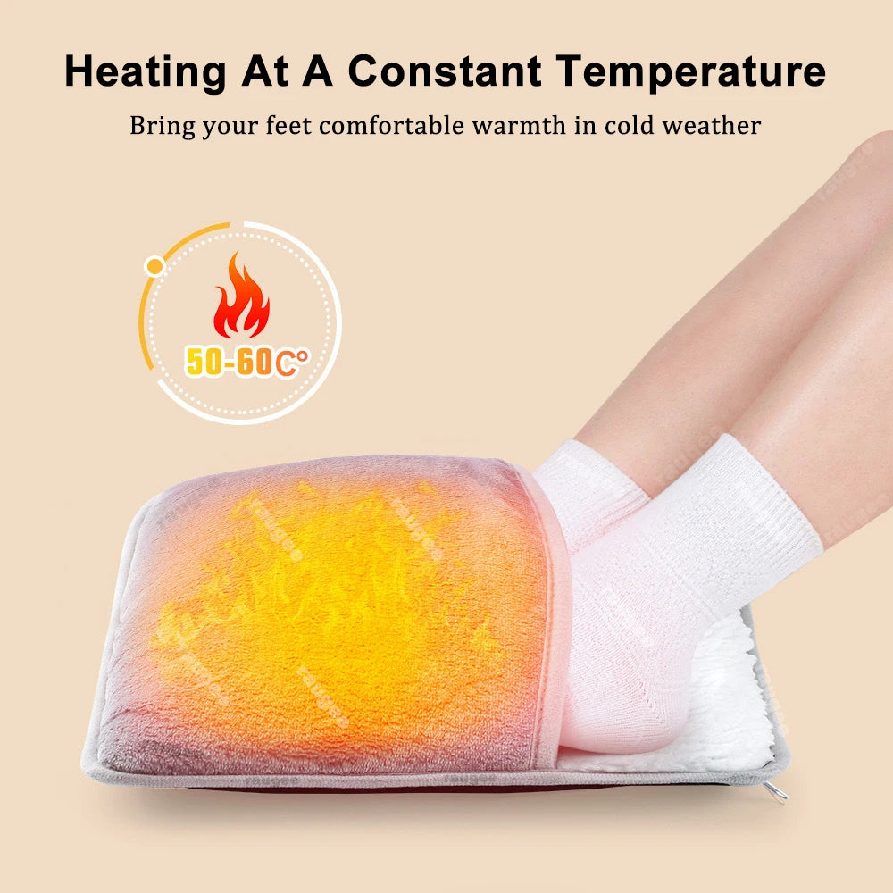 Încălzitor Electric pentru Picioare – Flanel Moale și Temperatură Constantă