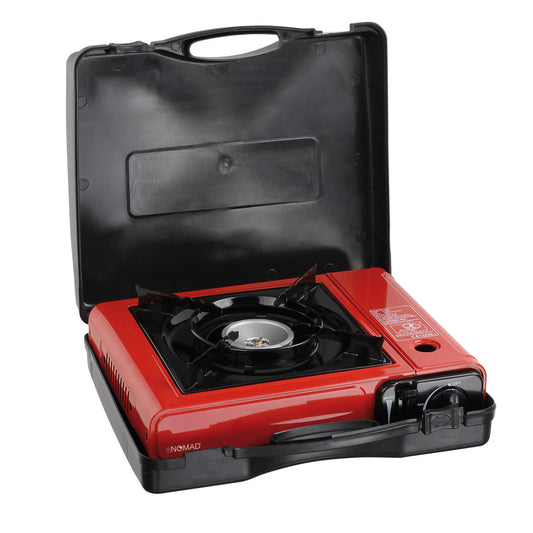 Aragaz portabil cu gaz aprindere automata, Rosu/Negru+Butelie GRATIS!!