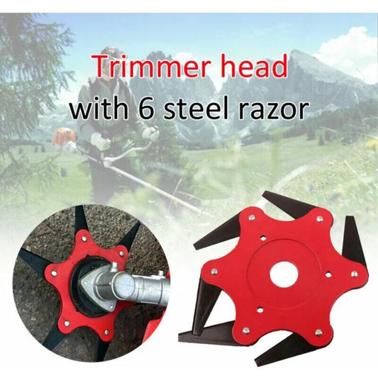 Cap de taiere cu 6 lame Tovbmup, metal, roșu