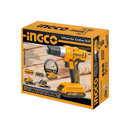 Masina de Gaurit si Insurubat, Ingco, Bormasina cu Acumulator, 20 V, 25 Nm